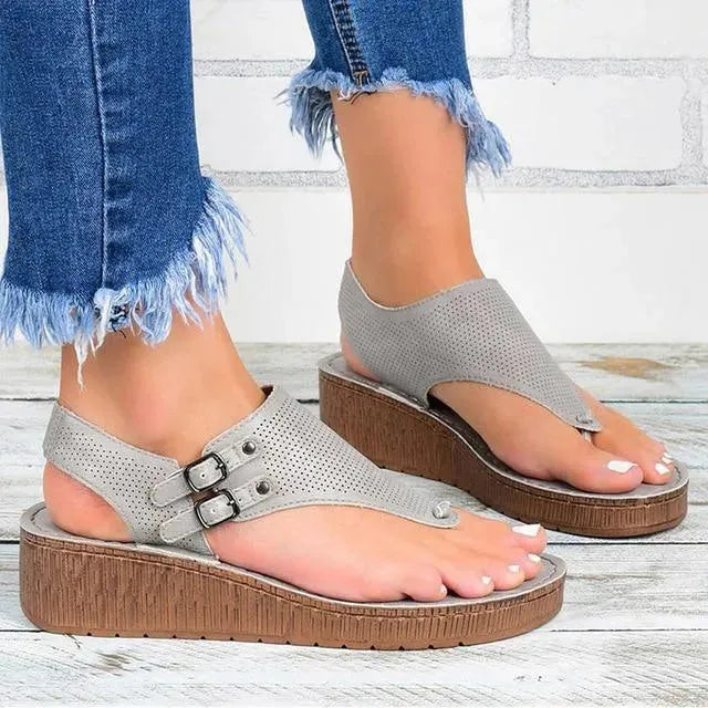 Women's Comfortable Casual Wedge Sandals - Summer Beach Walking Shoes for Outdoor Activities & Vacation