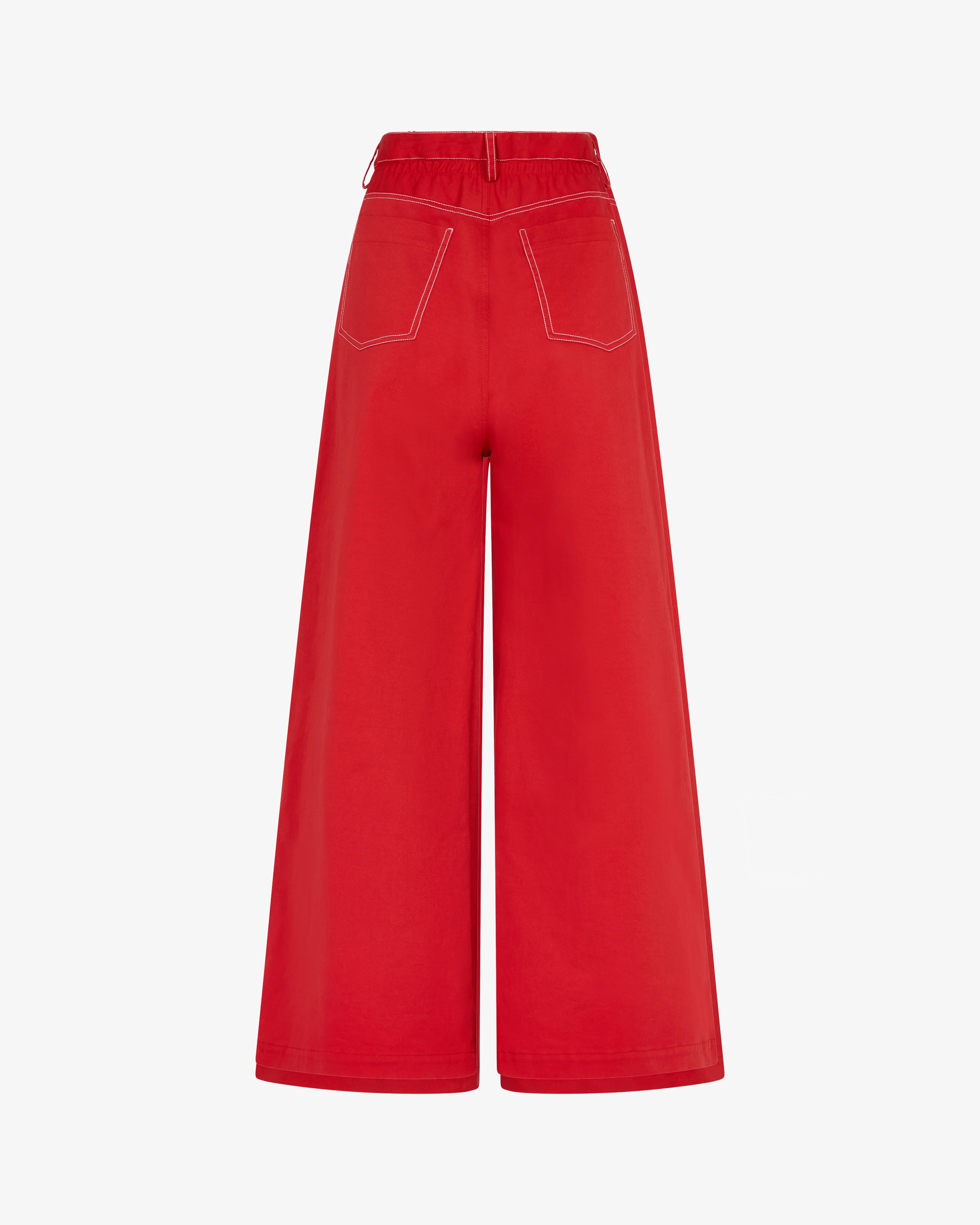Stylish Red Paper Bag Jeans for Women - High Waisted Stretch Denim Pants - Perfect for Casual Outfits, Dates & Streetwear Fashion