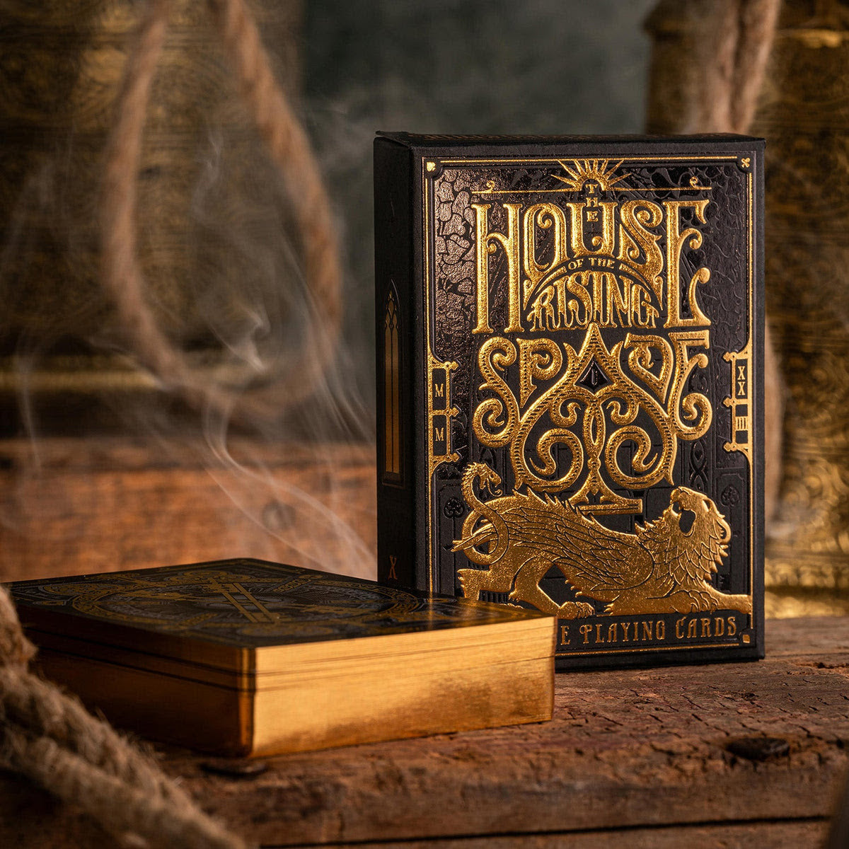 House of the Rising Spade Gilded Cartomancer Luxury Playing Cards - Premium Gold Foil Deck for Magic Tricks, Poker & Cardistry - Perfect for Collectors & Card Game Enthusiasts