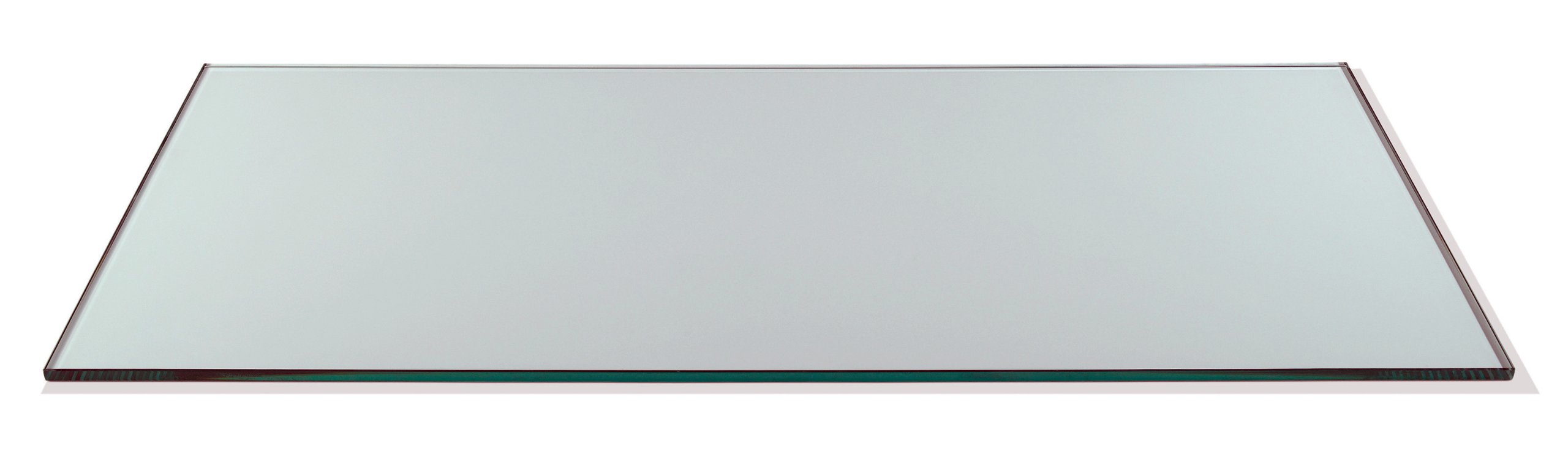 Rosetta Rectangular Tempered Glass Table Top - Shatterproof 1/4