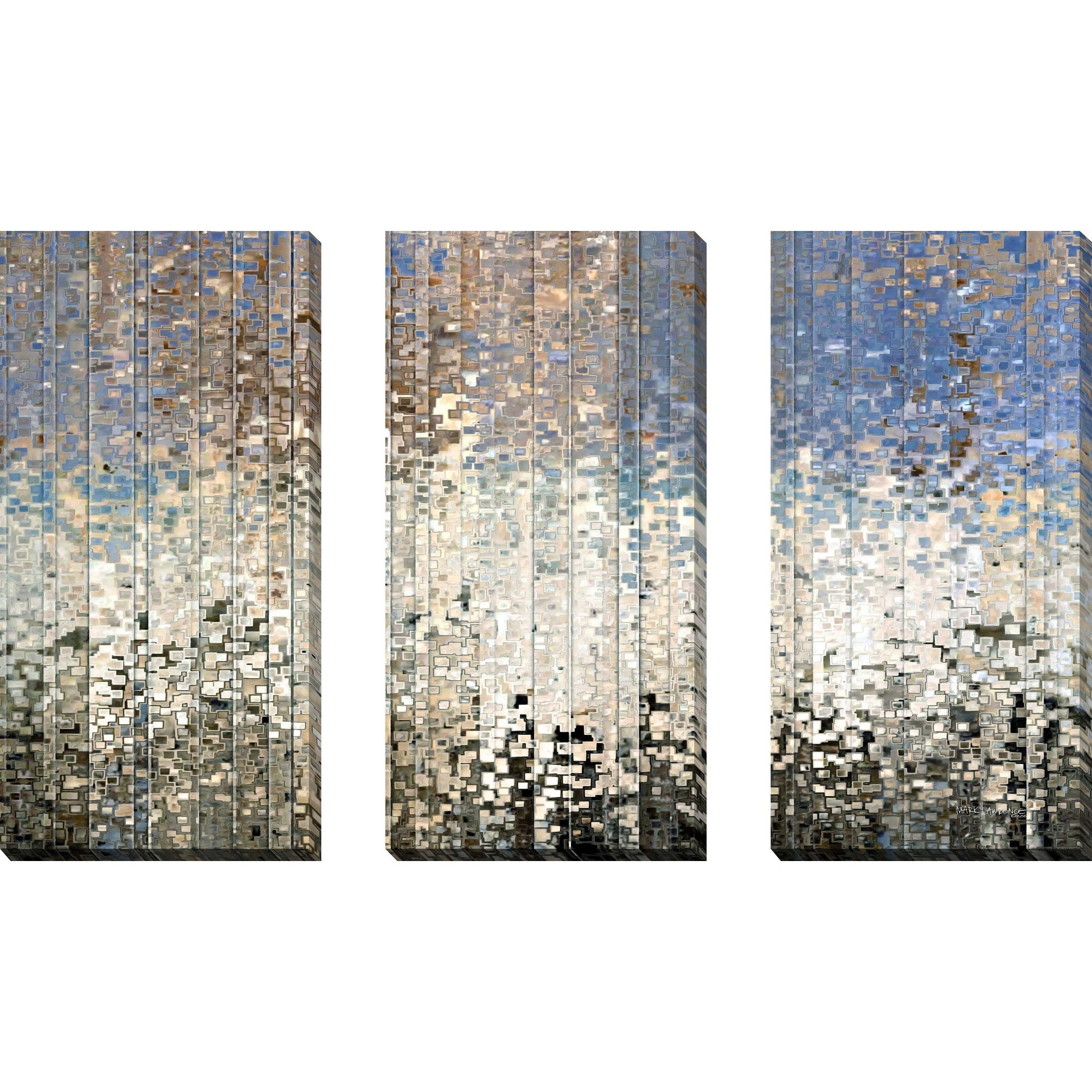 36x60 Ezekiel 34 12 Bible Verse Canvas Art Set by Mark Lawrence - 3 Piece Christian Wall Decor for Home, Church & Office