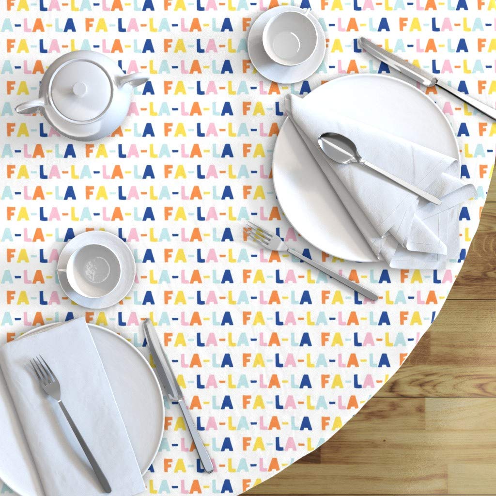 Custom Printed Cotton Sateen Tablecloth 70