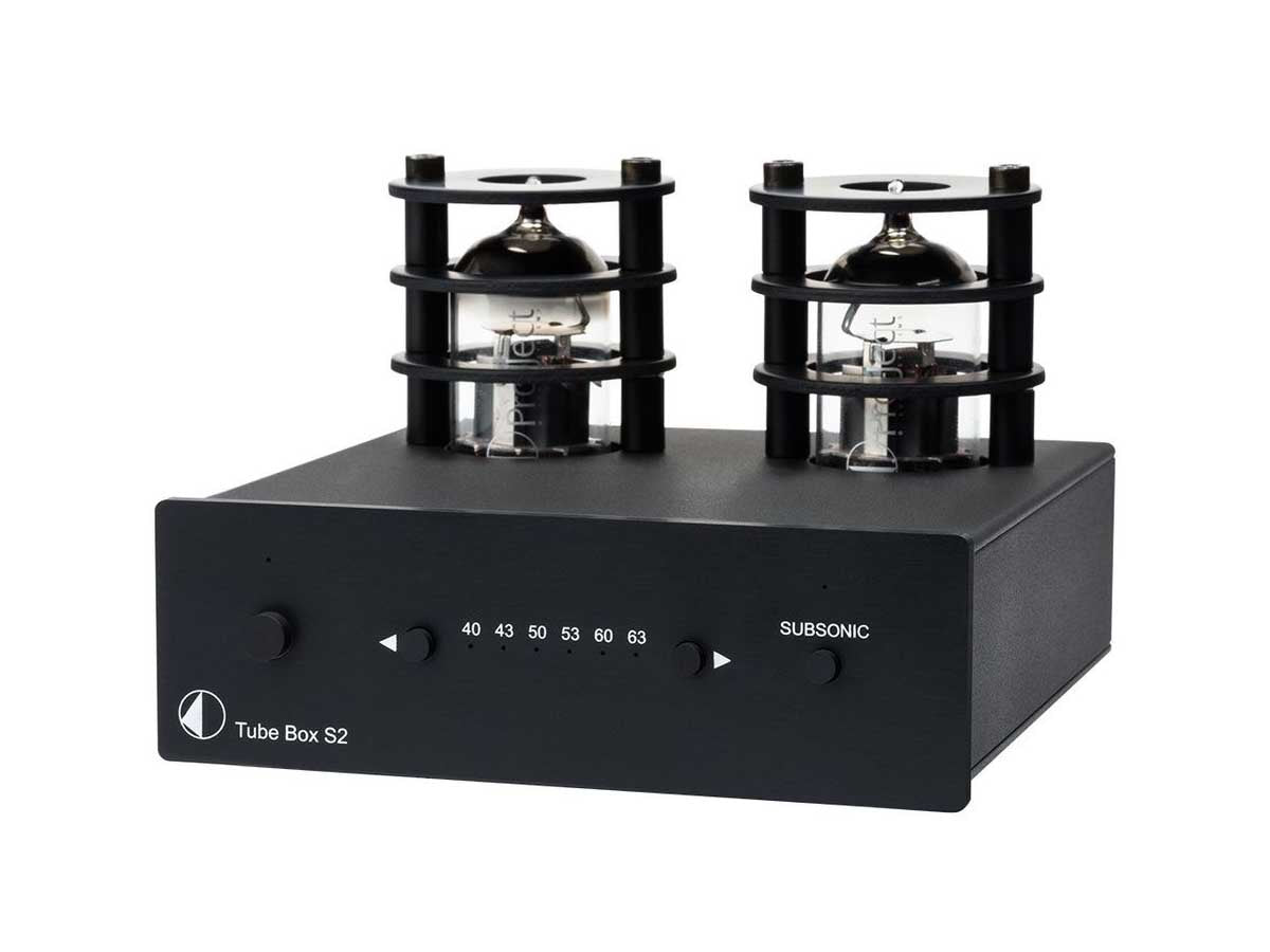 Pro-Ject Tube Box S2 Phono Preamplifier – High-End Tube MM/MC Phono Stage for Vinyl Records | Perfect for Audiophiles & Home Audio Systems