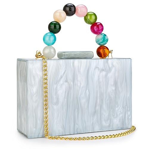 White-multicolor Handle