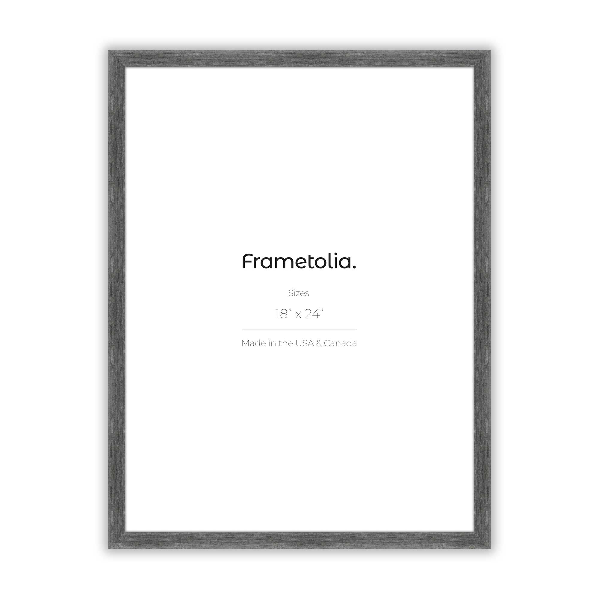 Custom Printed Gray Oak Picture Frame - Elegant Home & Office Wall Decor for Photos, Artwork, and Memories