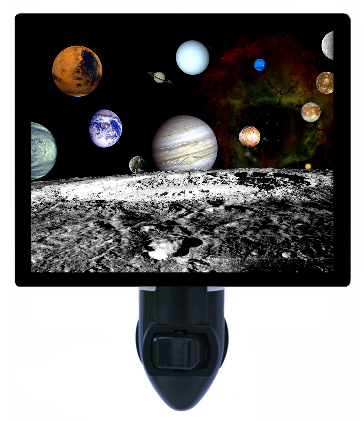 Solar System Night Light - Glowing Planets & Space Theme for Kids Bedroom, Nursery, or Home Decor