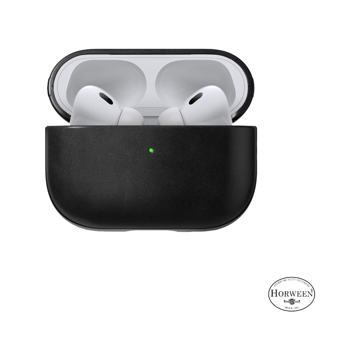 Premium NOMAD Modern Leather Case for Apple AirPods Pro 2 - Durable Black Horween Leather Protection | Perfect for Travel, Work & Everyday Use