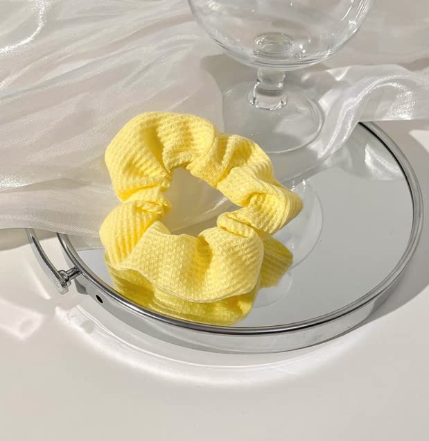 4 Pcs Premium Satin Elastic Hair Scrunchies - Soft Ponytail Holders & Hair Ties for Women & Girls - Perfect for Workouts, Office & Everyday Styling