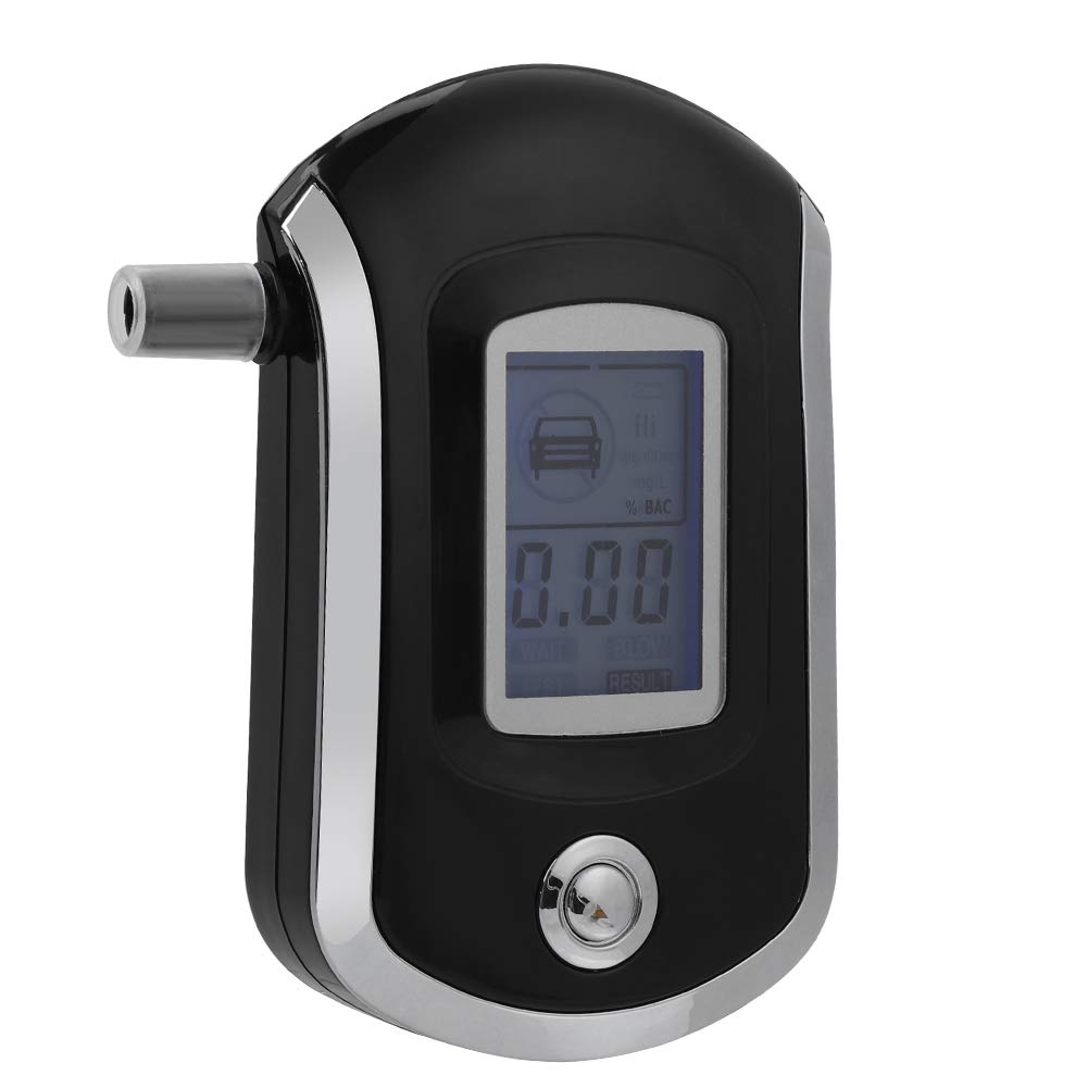 Digital Alcohol Breathalyzer - High Accuracy Semiconductor Sensor with 5 Disposable Mouthpieces for Personal & Professional Use | Car Driver Safety, Workplace Testing & Home Monitoring