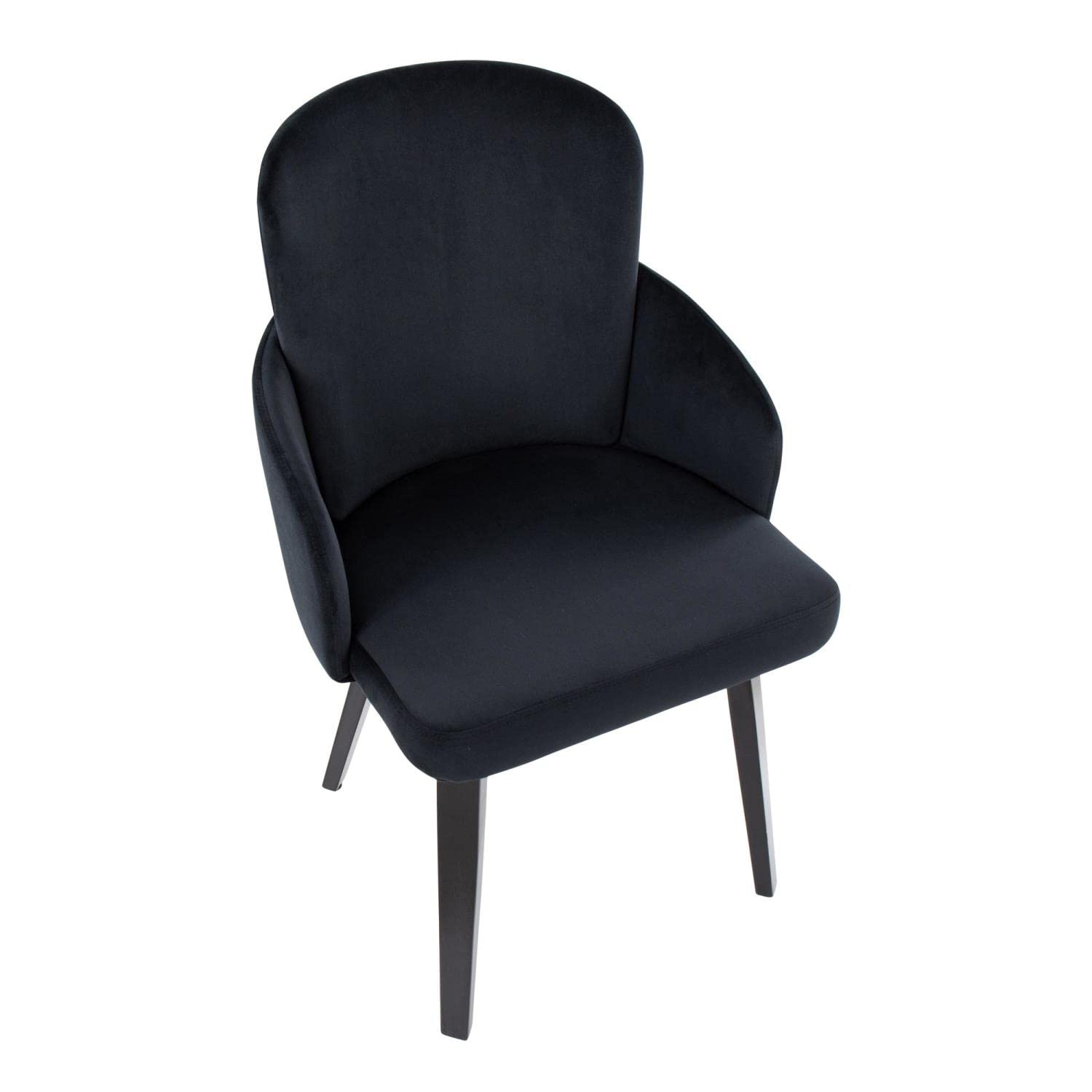 LumiSource Dahlia Upholstered Dining Chairs Set of 2 - Modern Kitchen Chairs for Dining Table - Comfortable Contemporary Seating for Home, Restaurant & Office Use