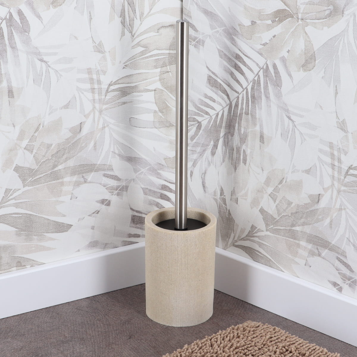 Premium Polyresin Tumbler with Stylish Stripes - Natural Color Insulated Cup for Hot & Cold Drinks - Perfect for Office, Travel, and Outdoor Activities
