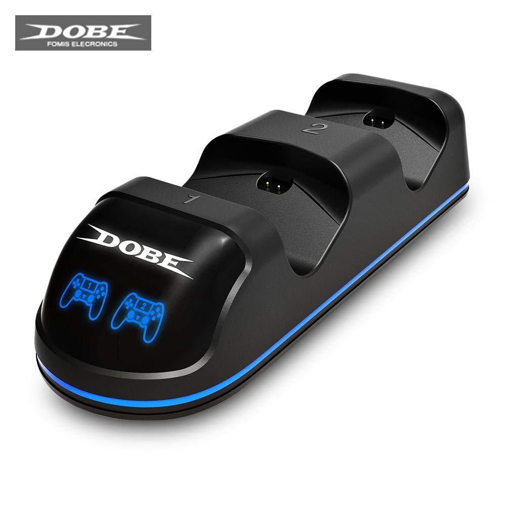 Dobe PlayStation 4 Dual Controller Charging Dock Station - Fast Charging for PS4 Controllers - Perfect for Gaming Sessions & Multiplayer Setup
