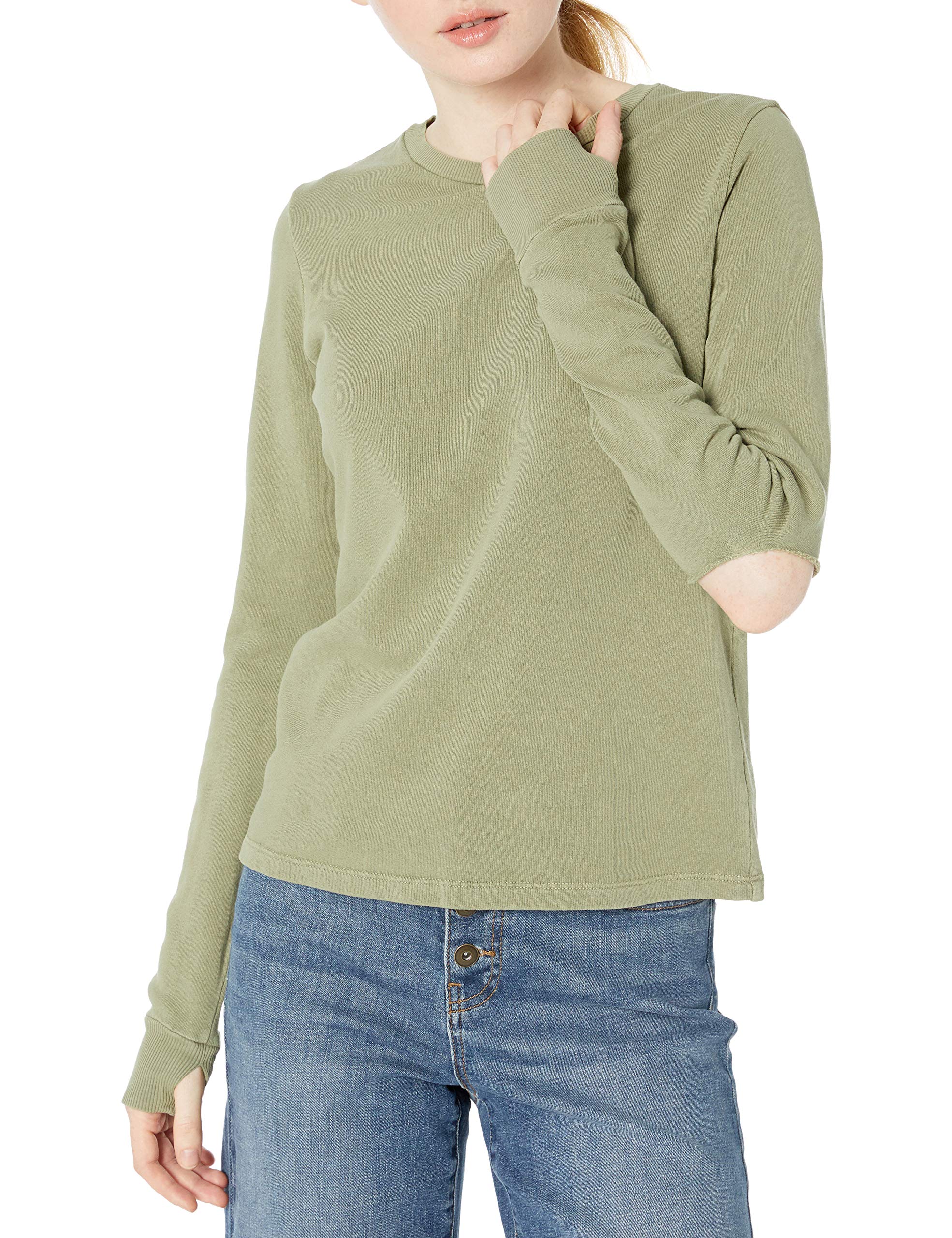 Monroe Women's Slashed Sweatshirt with Thumbholes | Trendy Oversized Pullover for Casual Wear & Street Style Fashion | Perfect for Fall Layering, Gym to Street Outfits