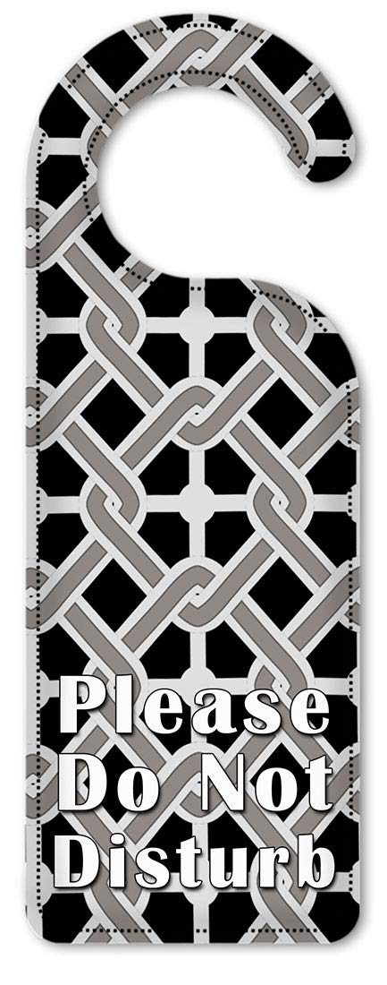 Art Plates - Do Not Disturb Door Hanger Sign with Interlock Design for Hotels, Offices & Home Privacy (Set of 2)