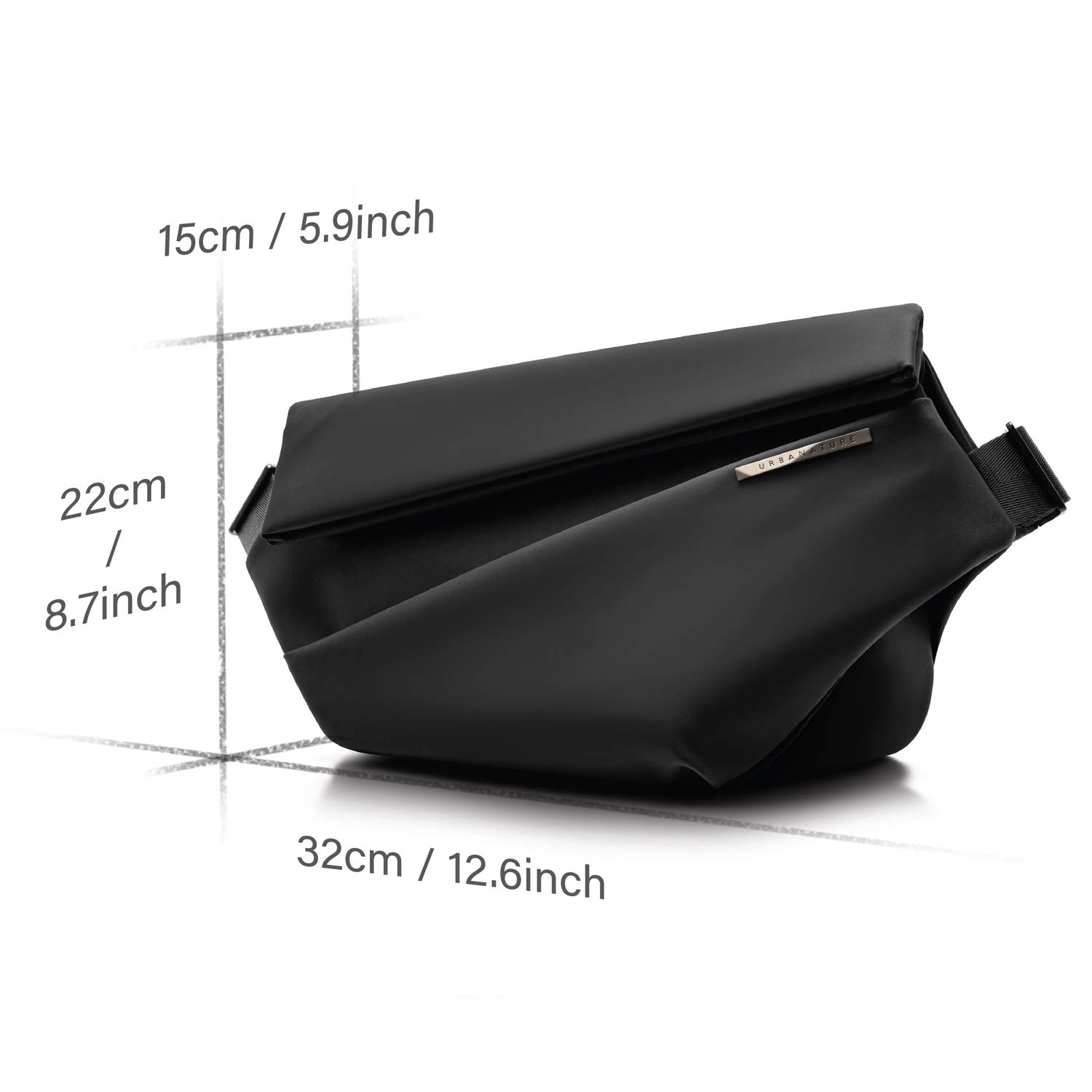 NIID Expandable Waterproof Sling Bag for Men - Stylish Crossbody Chest Backpack for Travel, Work & Outdoor Activities | Multipurpose Shoulder Bag with Storage