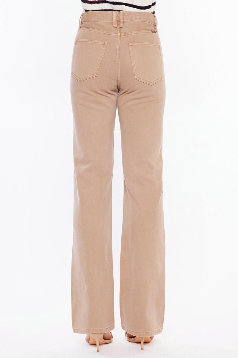 Vintage 90's High Rise Straight Jeans for Women - Sandy Wash Denim Pants | Perfect for Casual Wear, Retro Outfits & Everyday Fashion