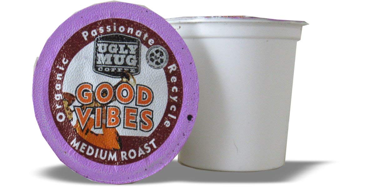 Ugly Mug Coffee Medium Roast UGLY CUPS | 96 Pack Premium Coffee Pods for Keurig Machines - Perfect for Office, Home & Gifts - Good Vibes Blend