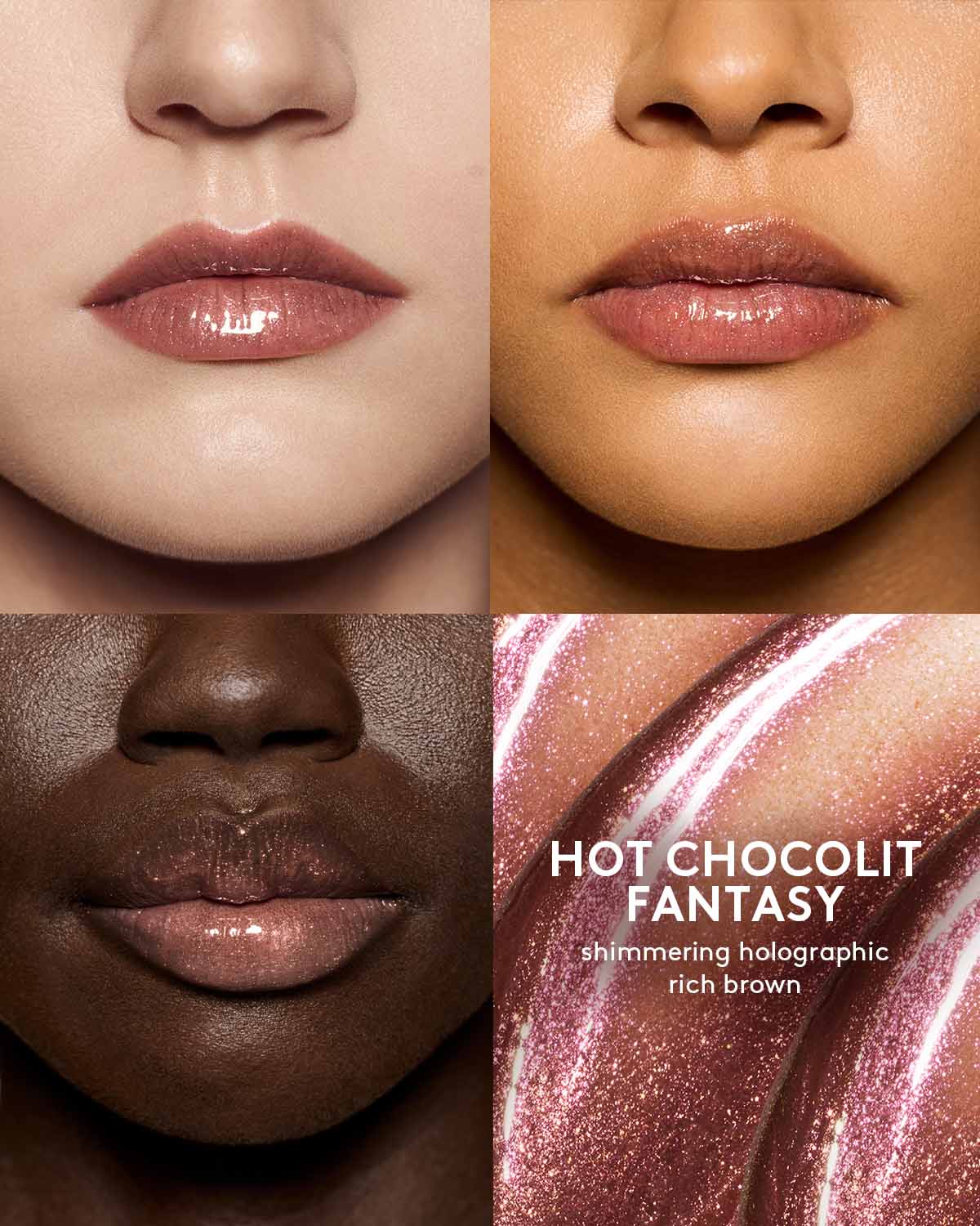 Fenty Beauty Gloss Bomb Universal Lip Luminizer - Hot Chocolit Shade | Hydrating Plumping Lip Gloss for Women | Perfect for Date Night & Everyday Wear