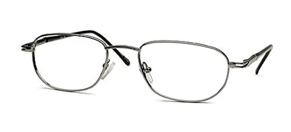 Multi-View Computer Reading Glasses Model 18 - Gunmetal Frame - +1.25 Strength for Eyestrain Relief | Perfect for Office Work, Gaming & Digital Screen Use