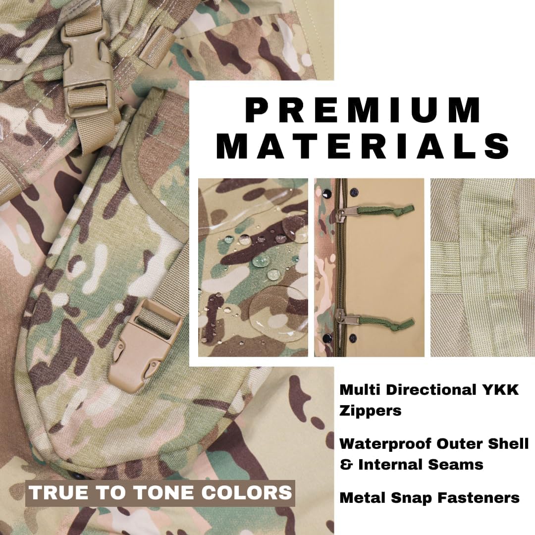 Military Modular Sleep System (MSS) Waterproof Camouflage Bivy Cover - Lightweight Sleeping Bag Shell for Outdoor Camping, Hiking & Survival Gear