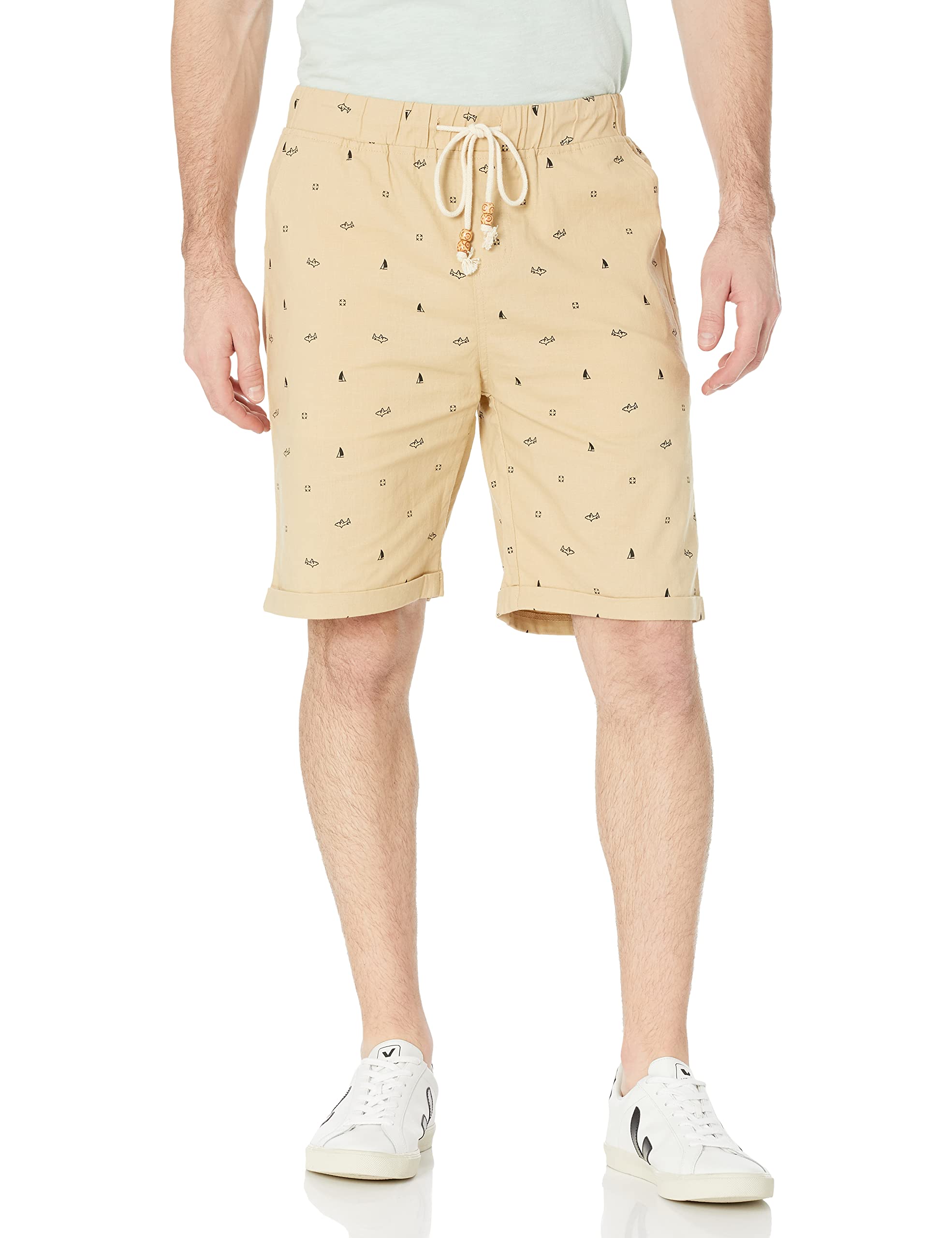 Amazon Essentials Men's Linen Shorts - Classic Fit Casual Summer Shorts for Men | Breathable & Comfortable for Beach, Travel & Outdoor Activities