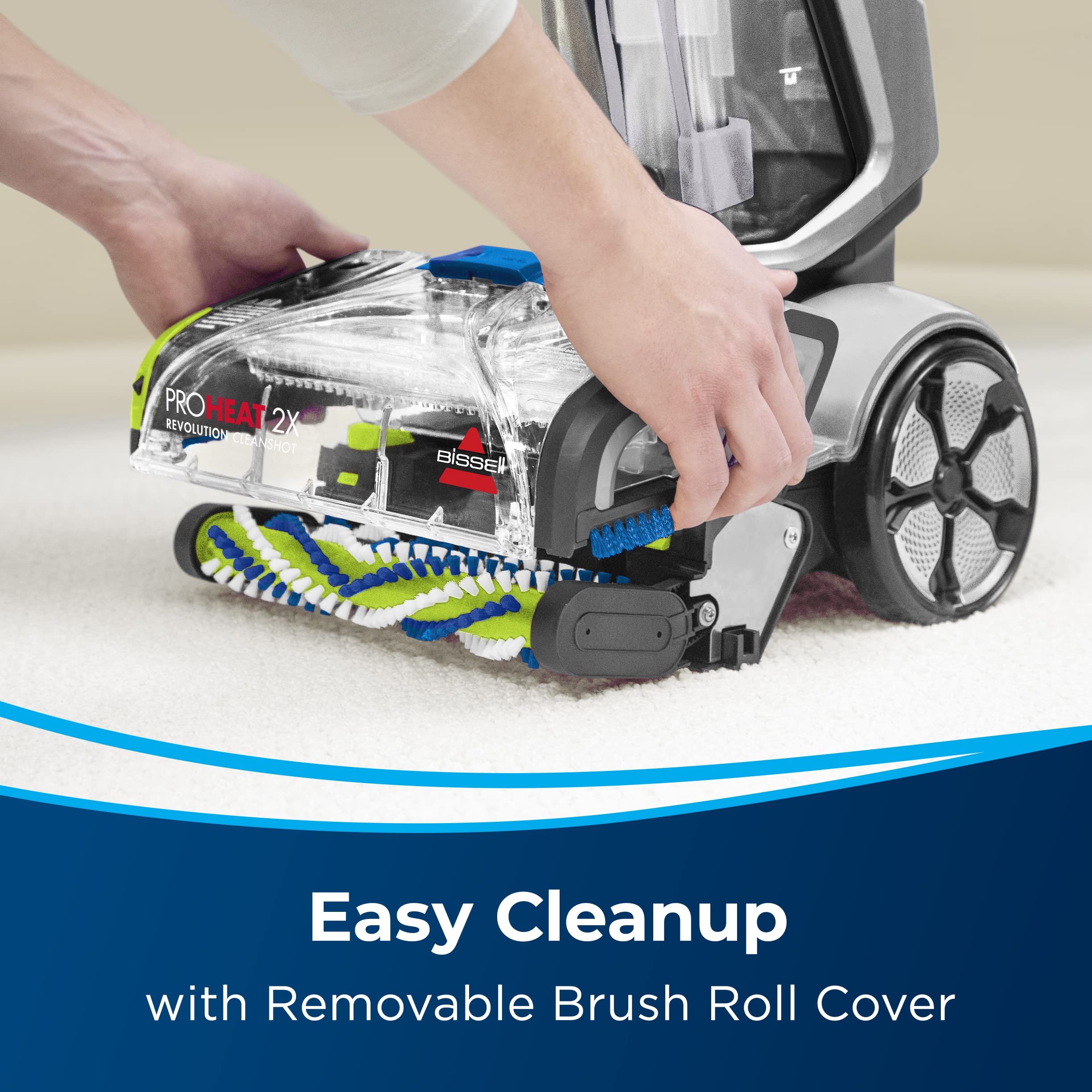 BISSELL ProHeat 2X Revolution CleanShot Premier Upright Carpet Cleaner - Deep Cleaning with 30-Minute Dry Time, Dual Dirt Lifter Powerbrush & Tough Stain Tool - Model 3588B - Perfect for Pet Stains, High-Traffic Areas & Home Deep Cleaning