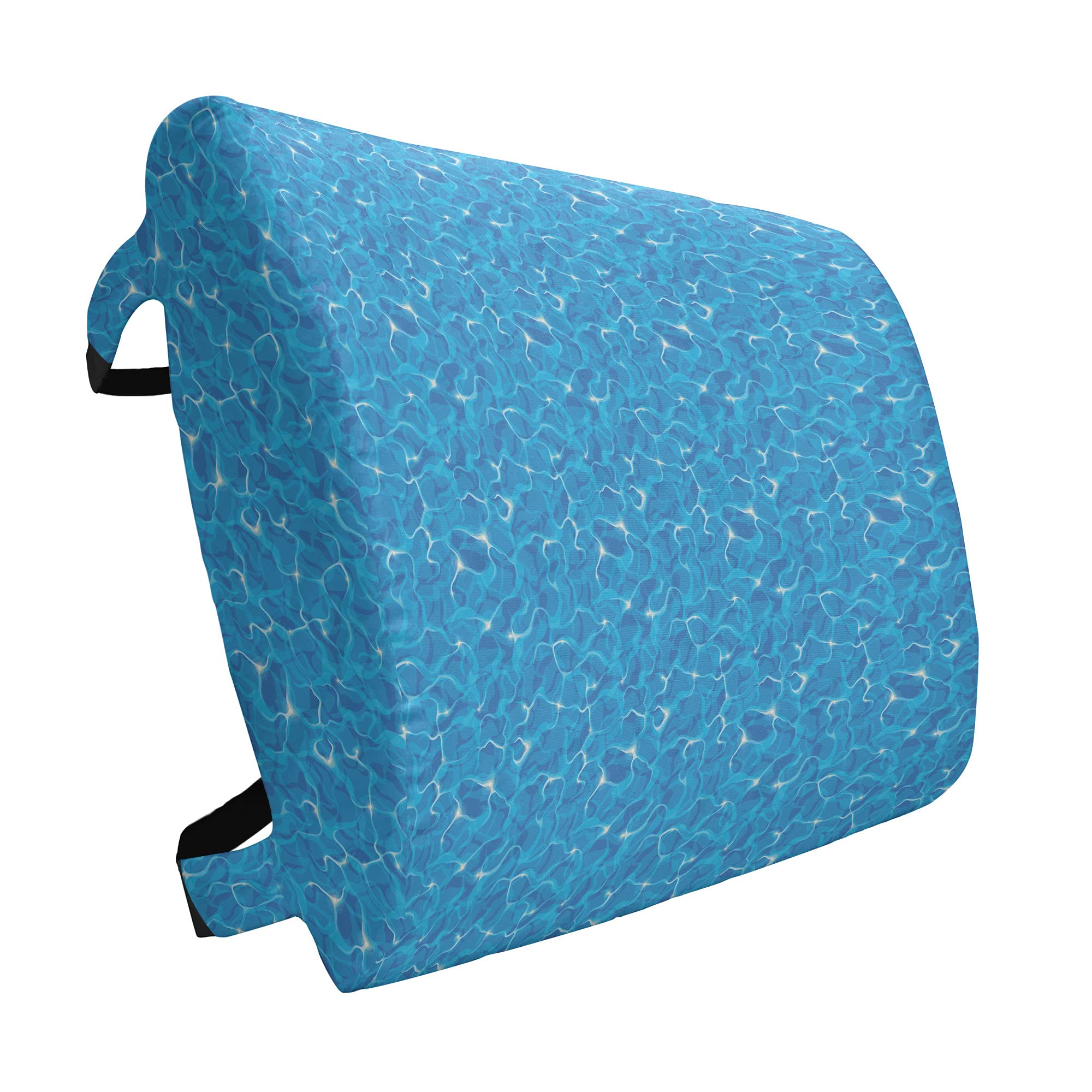 Ambesonne Aqua Lumbar Support Pillow - High Density Foam Back Cushion for Office Chair & Car Seat (14
