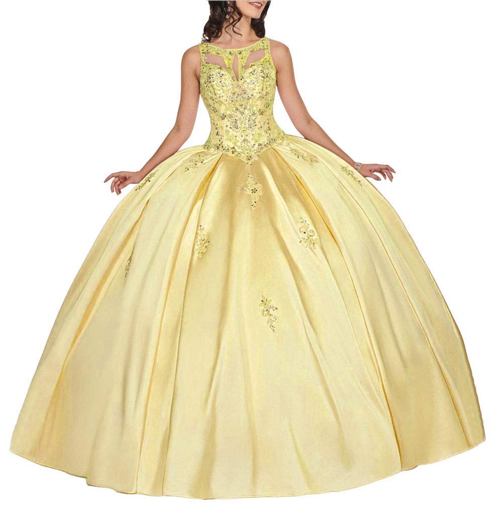 Emmani Sleeveless Rhinestone Quinceanera Dress - Formal Prom Gown for Women | Perfect for Quinceañeras & Special Occasions