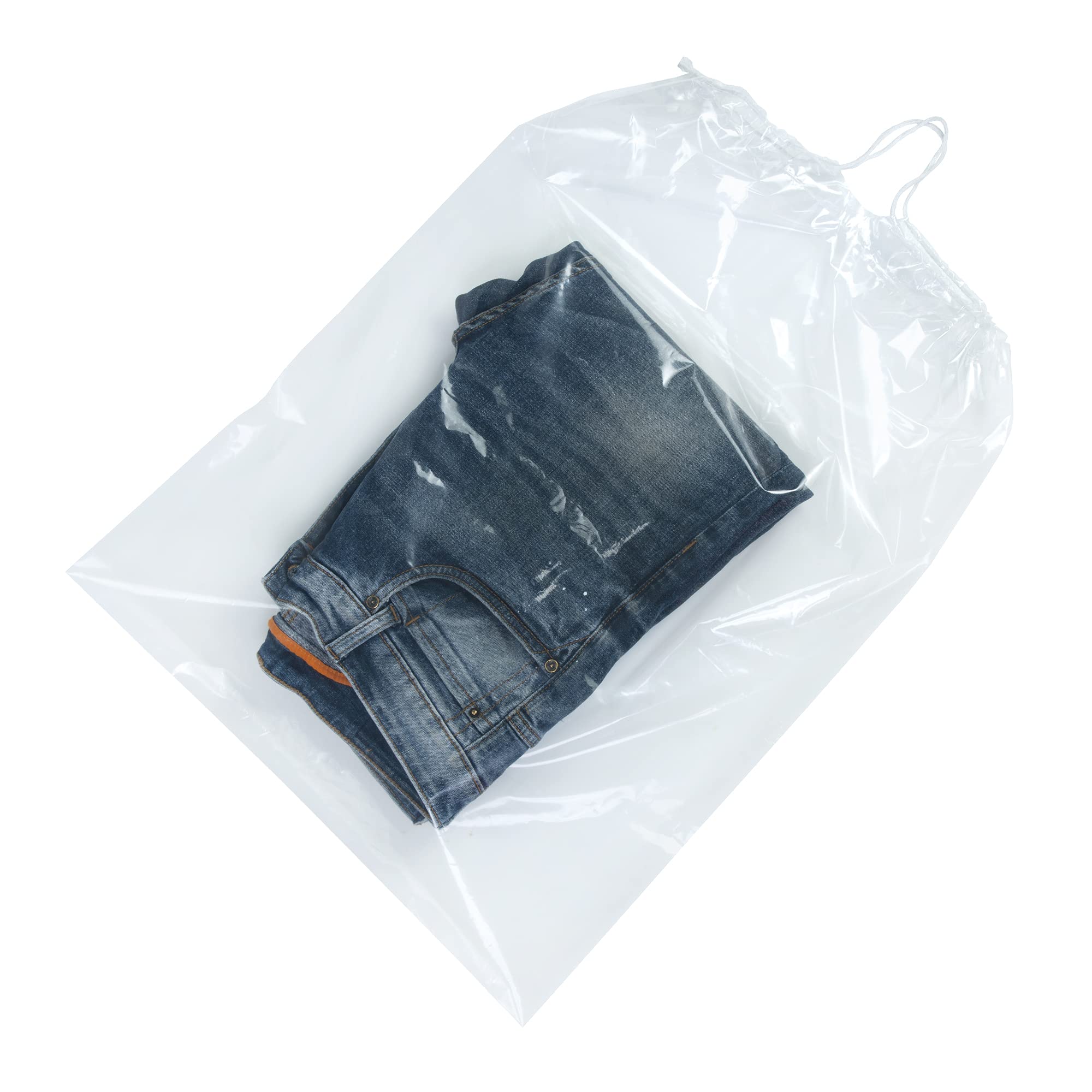 InfinitePack Large Clear Shoe Bags for Travel - Waterproof Shoe Storage Organizer with Drawstring & Transparent Window - Perfect for Sneakers, Boots & Sandals - Ideal for Gym, Vacation & Closet Organization (Men & Women)
