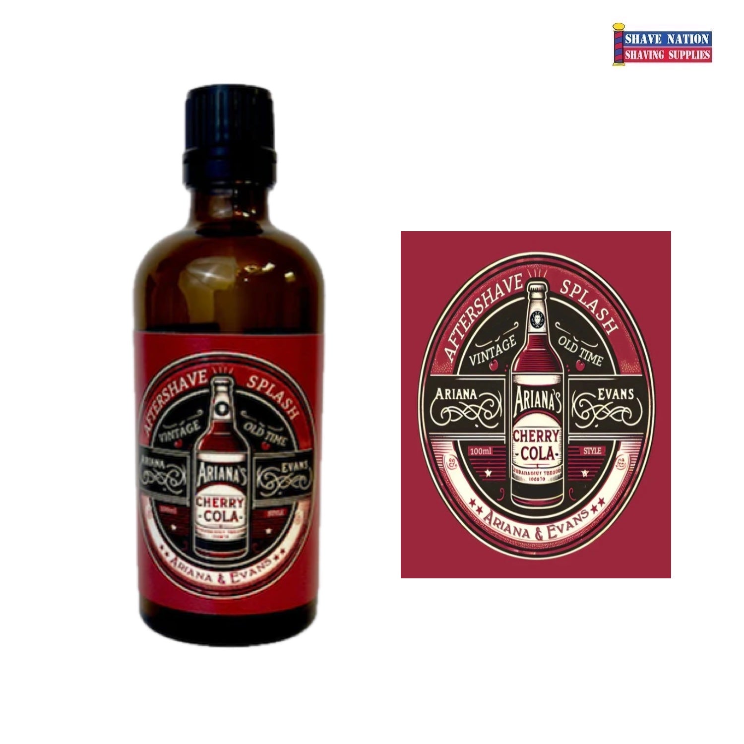 Ariana & Evans Premium Aftershave Splash for Men - Alcohol-Free Post Shave Balm with Soothing Aloe Vera & Witch Hazel - Perfect for Sensitive Skin & Close Shave Care (Barbershop, Daily Grooming, Gift for Him)