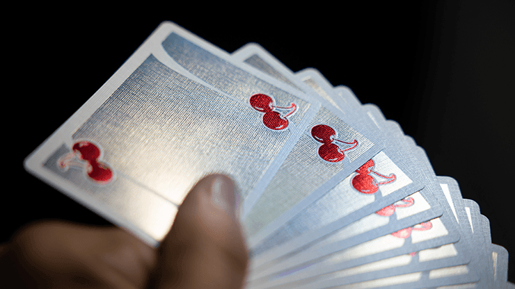 Premium Holographic Sands Mirage Cherry Casino Playing Cards - Waterproof & Durable for Poker, Magic Tricks, and Card Games