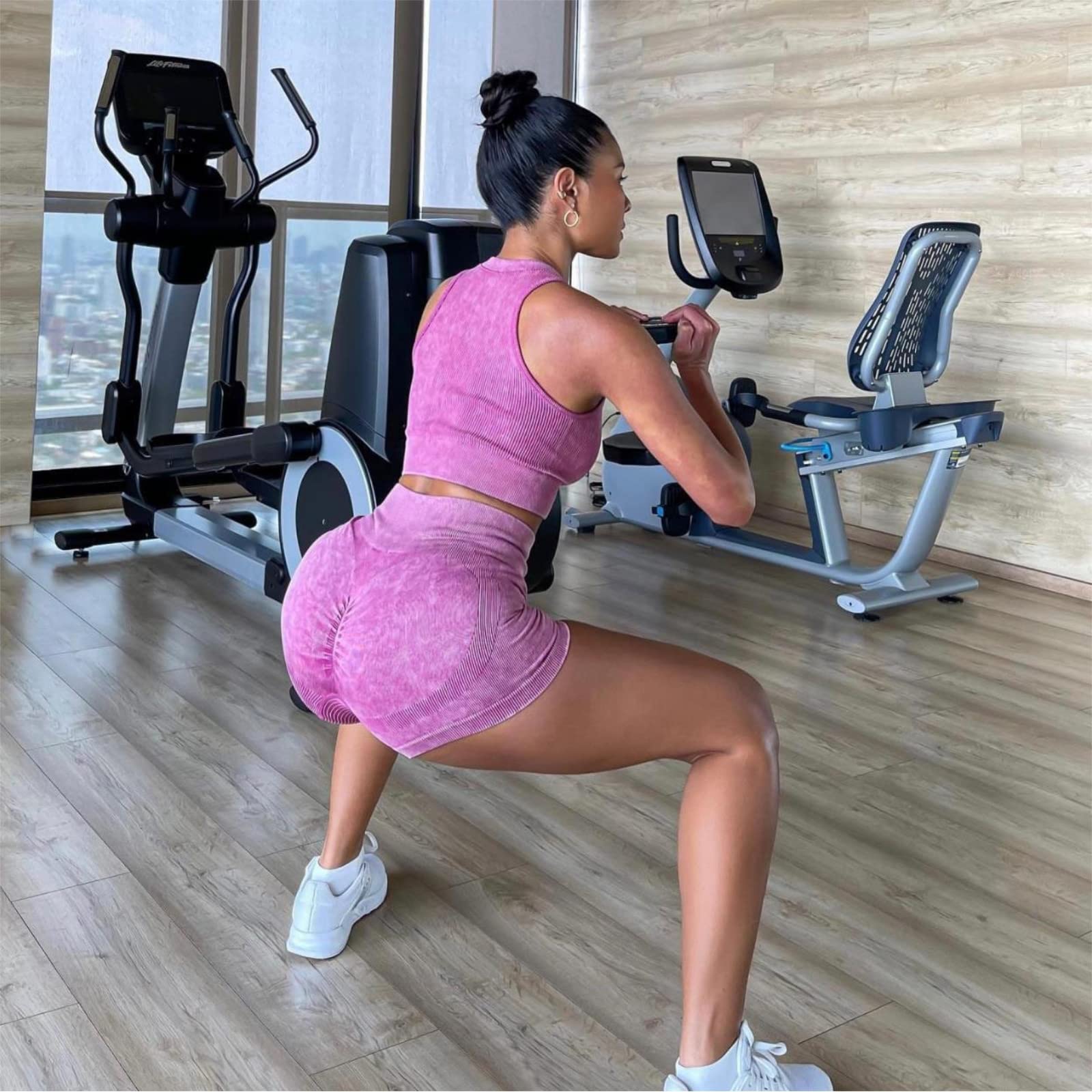 Sexy 2-Piece Workout Set - Ribbed Seamless Yoga Outfit for Women | Gym & Yoga