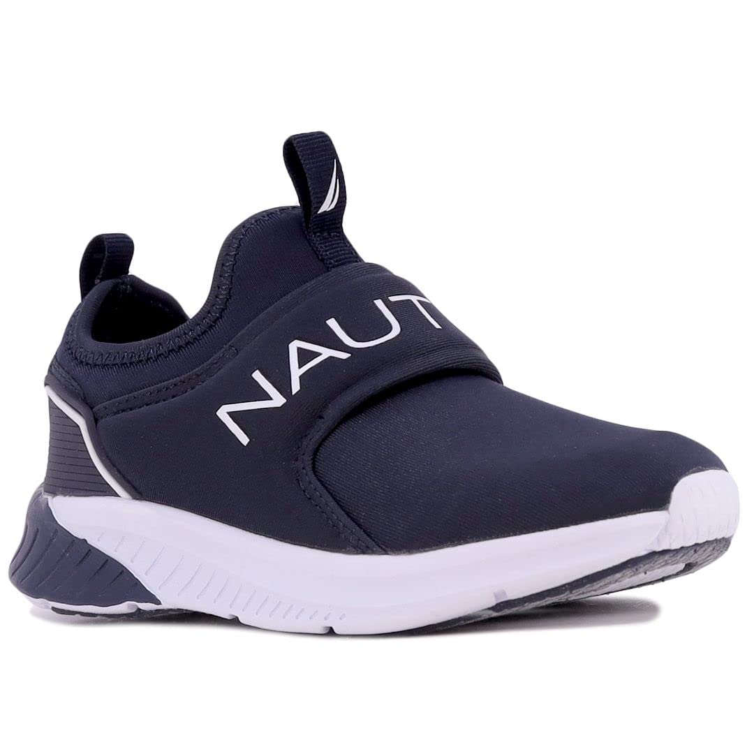 Nautica Kids Boys Youth Athletic Slip-On Sneakers - Lightweight Running Shoes for Boys - Perfect for School, Sports & Casual Wear