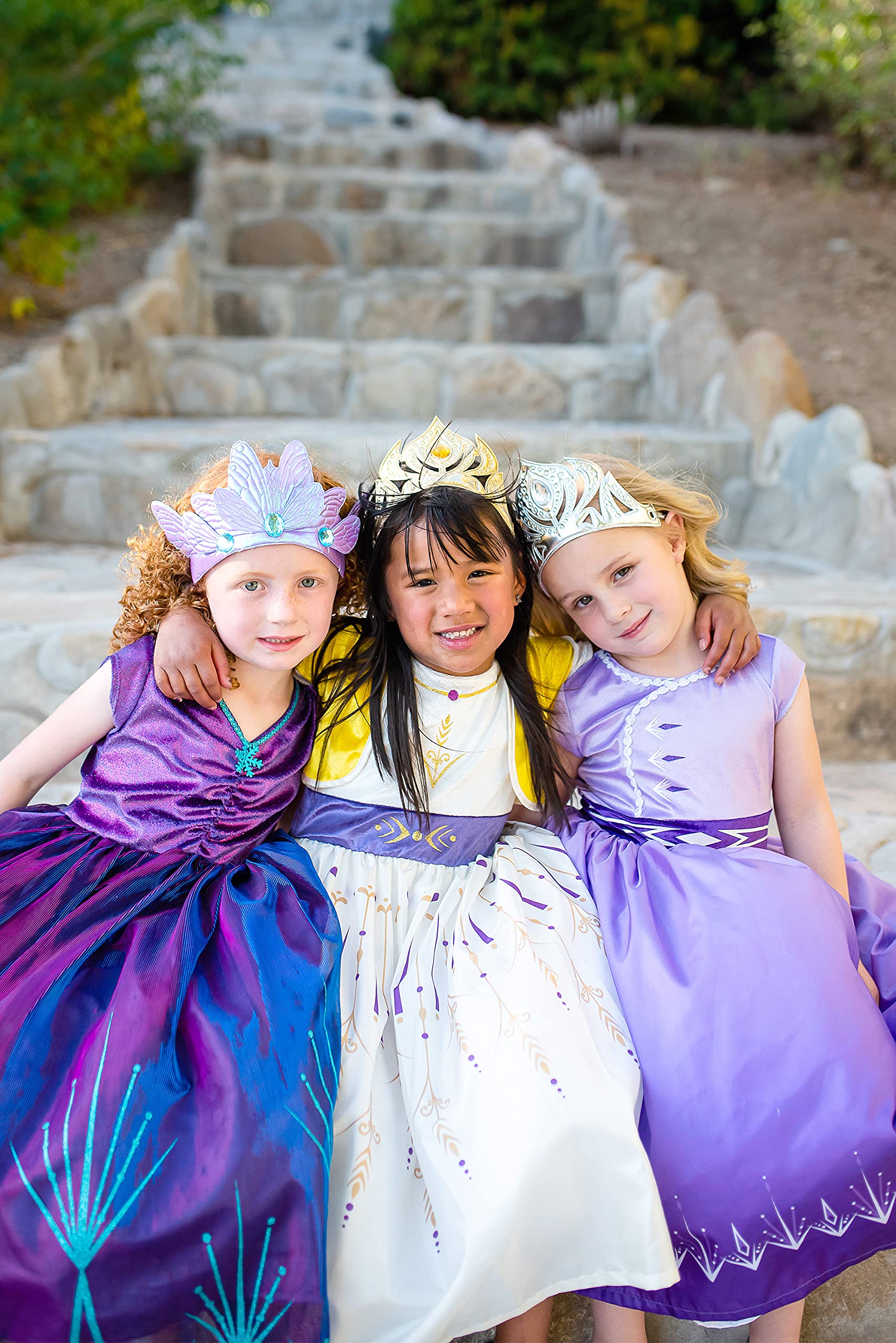 Little Adventures Purple Ice Princess Dress Up Costume for Kids - Machine Washable Pretend Play & Party Dress (No Glitter) | Perfect for Birthday Parties, Halloween, Dress-Up Play & Special Occasions