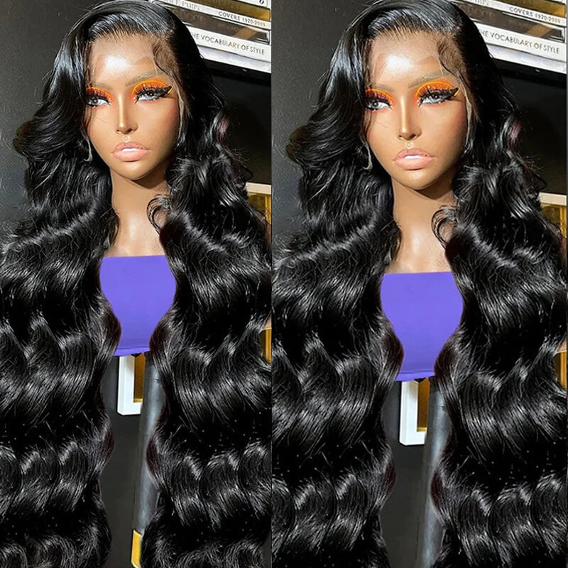 Eullair Glueless Loose Wave Human Hair Wig with HD Transparent Lace Frontal | Natural Curly Hairpiece for Women | Perfect for Daily Wear, Cosplay & Special Occasions