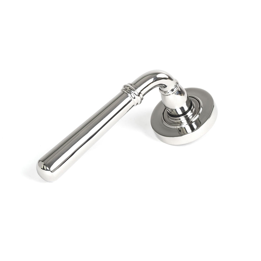Premium Polished Stainless Steel Newbury Lever Door Handles with Concealed Rose - Modern Interior Door Hardware for Homes, Offices & Commercial Spaces