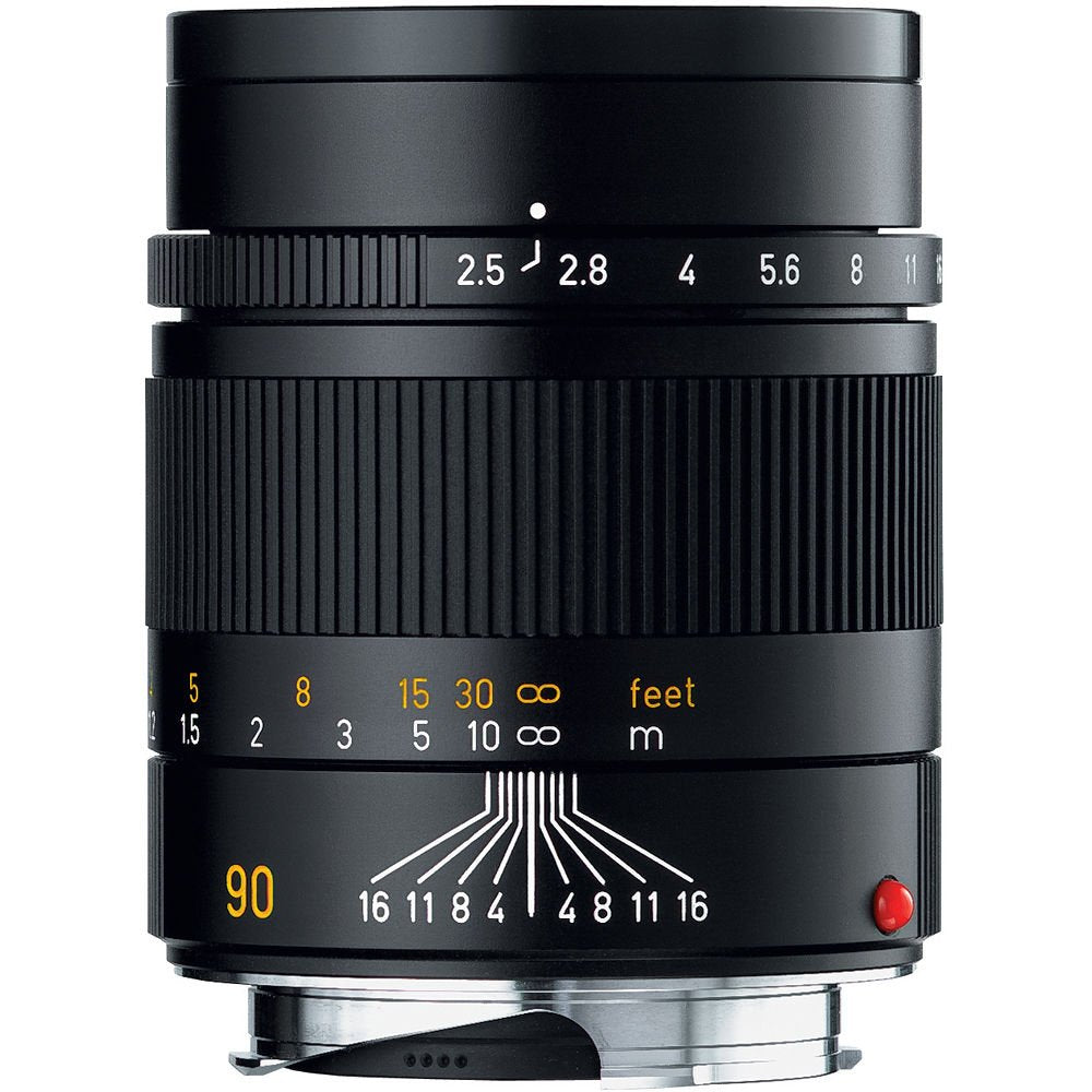 Leica 90mm f/2.5 Summarit M Manual Focus Lens for M Mount Cameras - Black - Perfect for Portrait & Street Photography