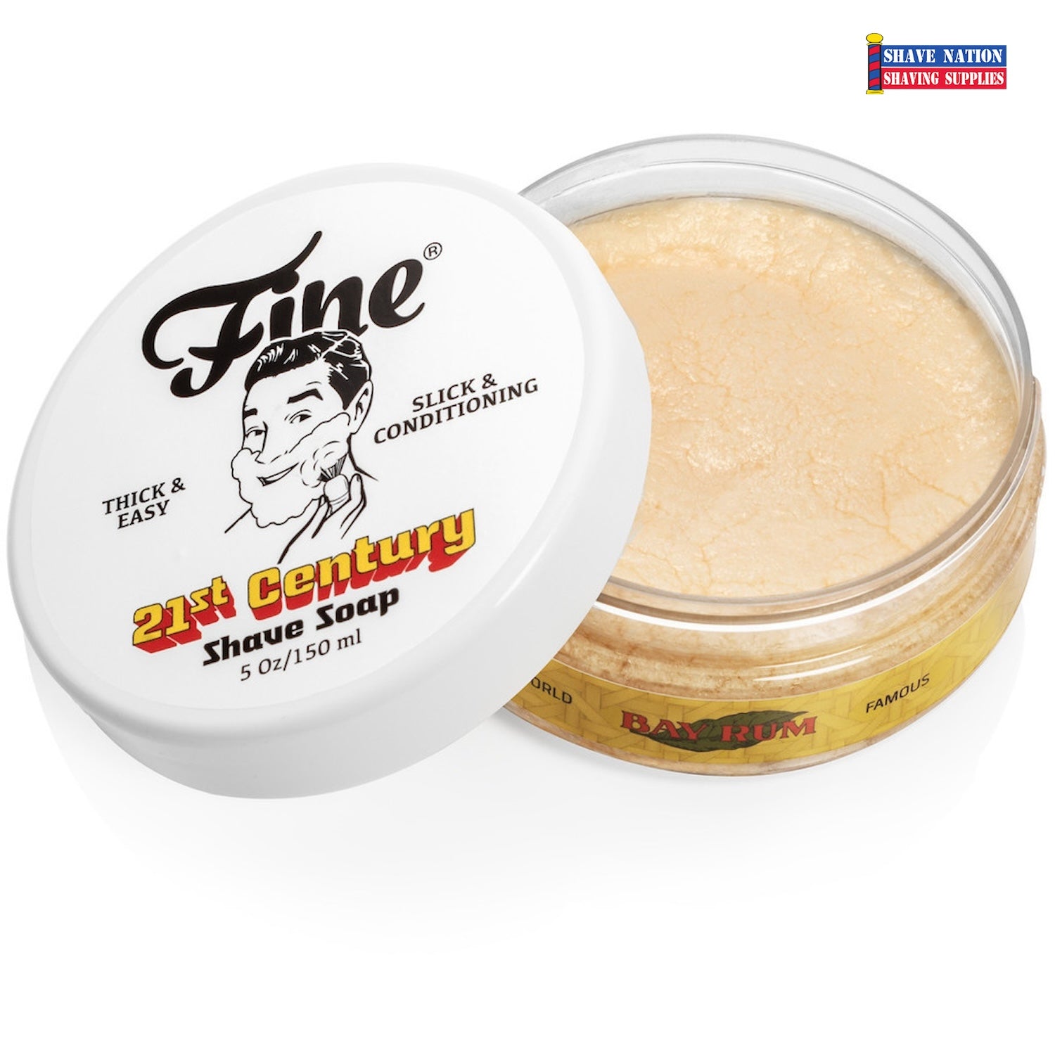 Premium Shaving Soap for Men - Classic Barbershop Formula with Natural Ingredients - Perfect for Wet Shaving, Grooming & Beard Care - Ideal Gift for Father's Day & Birthdays