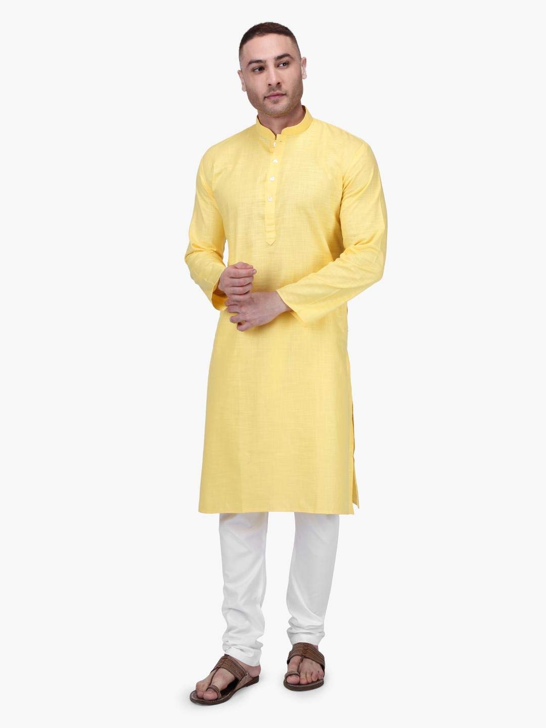 Premium Men's Cotton Kurta Pajama Set with Drawstring | 21 Color Options | Comfortable Traditional Indian Outfit for Festivals, Weddings & Casual Wear