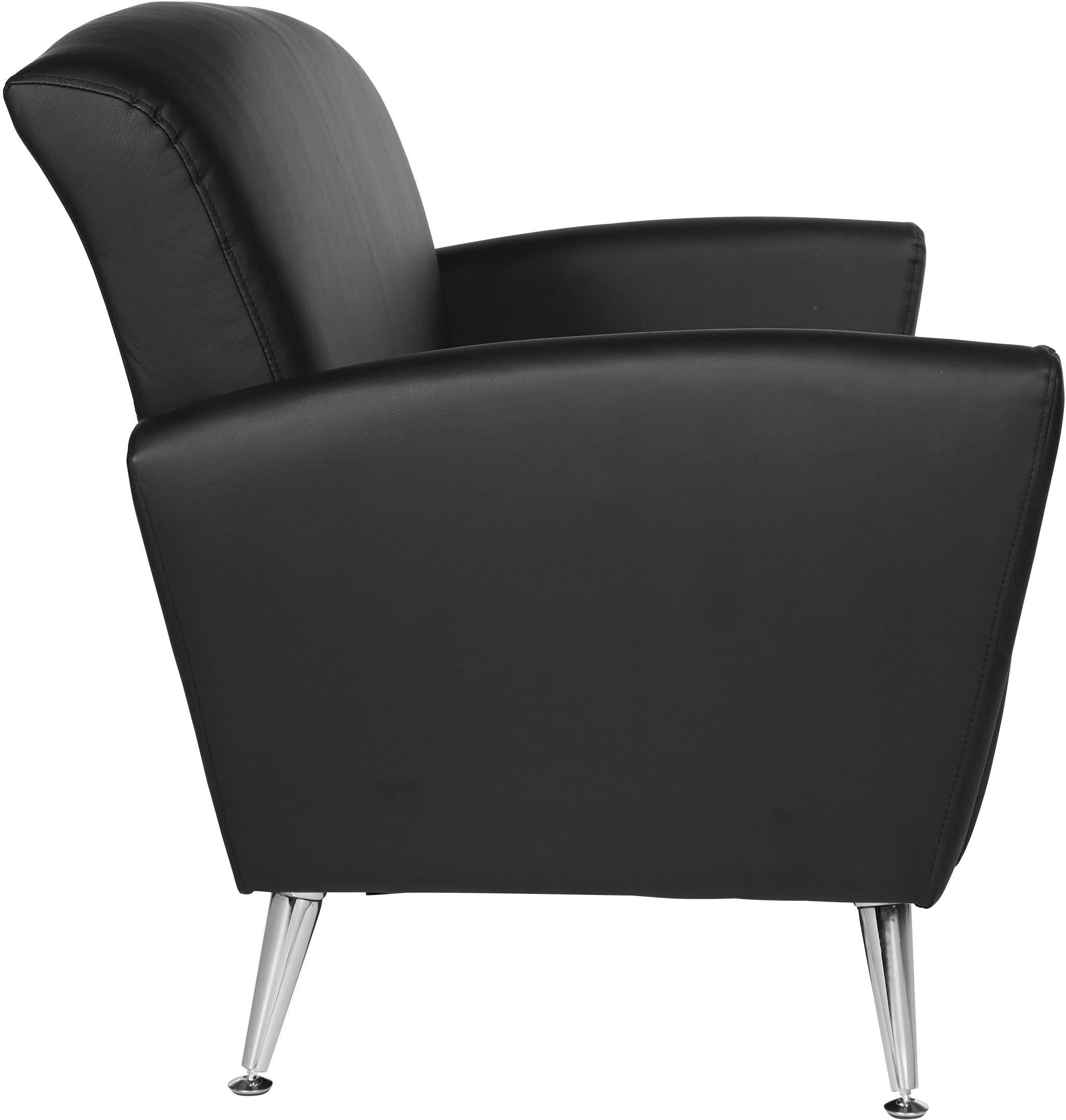 Office Star Loveseat in Bonded Leather [SL50552] - Modern Small Sofa for Office, Living Room & Waiting Areas - Comfortable Two-Seater with Durable Leather-Like Upholstery