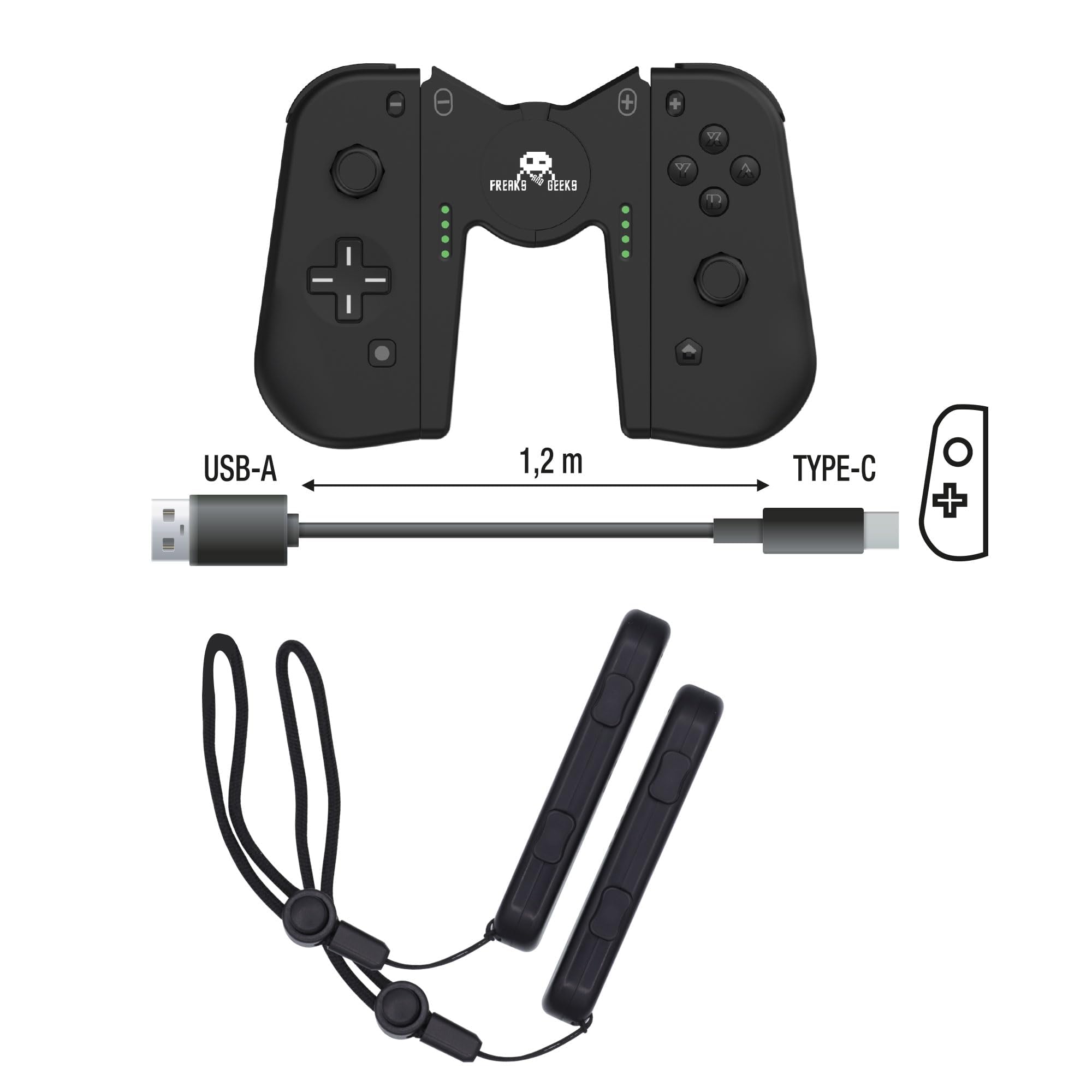 Wireless Joy-Con Controller for Nintendo Switch - Bluetooth Gamepad - Compatible with Switch Lite & OLED - Black - Perfect for Multiplayer Gaming & Travel