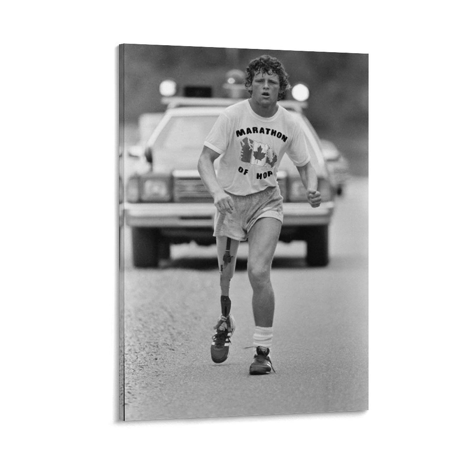 Terry Fox Marathon Spirit Motivational Poster - Inspirational Canvas Wall Art for Living Room & Bedroom Decor - 24x36 Inches (60x90cm) - Perfect for Home, Office, Gym & Classroom Decorations
