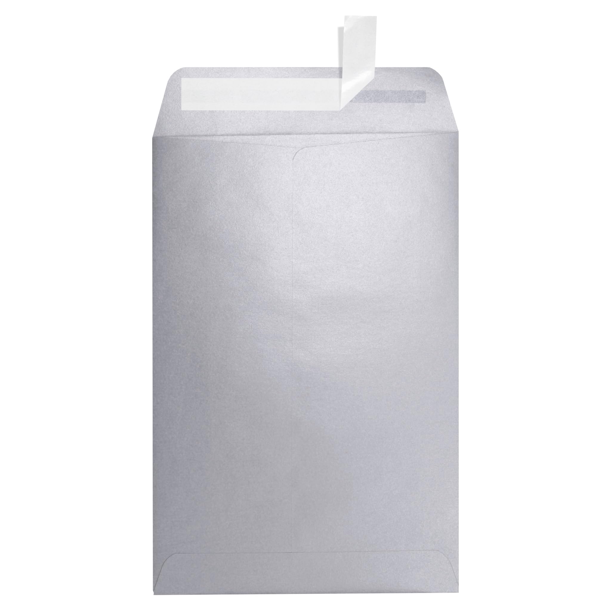 Premium LUXPaper 6 x 9 Open End Envelopes - Silver Metallic, 80lb Text Weight, 1000 Count | Peel & Press Seal for Easy Use | Perfect for Wedding Invitations, Business Correspondence & Mailing Needs