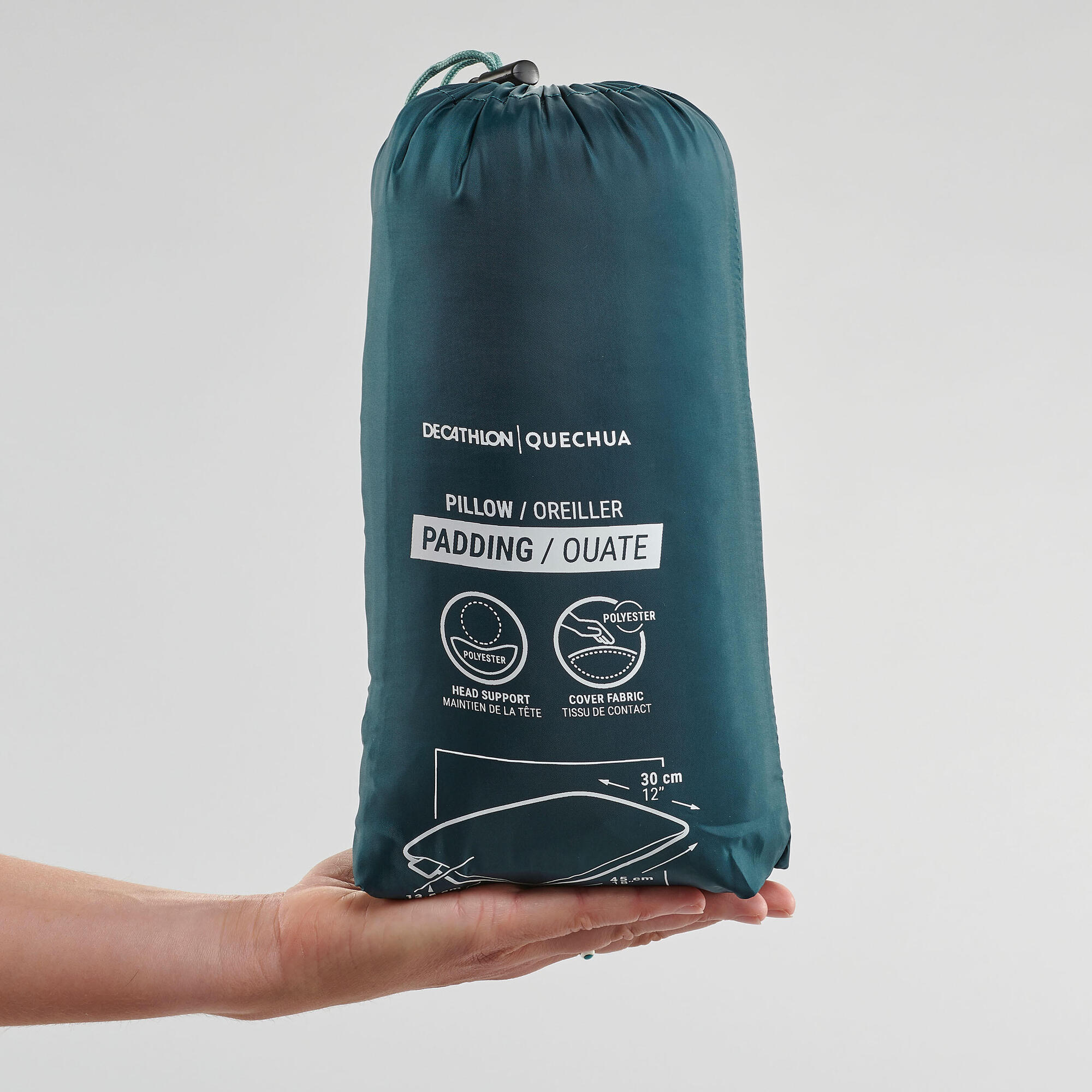 Quechua US Camping Pillow - Ultra Comfortable & Portable Travel Pillow for Hiking, Backpacking & Outdoor Adventures - Perfect for Camping, Road Trips & Airplane Travel