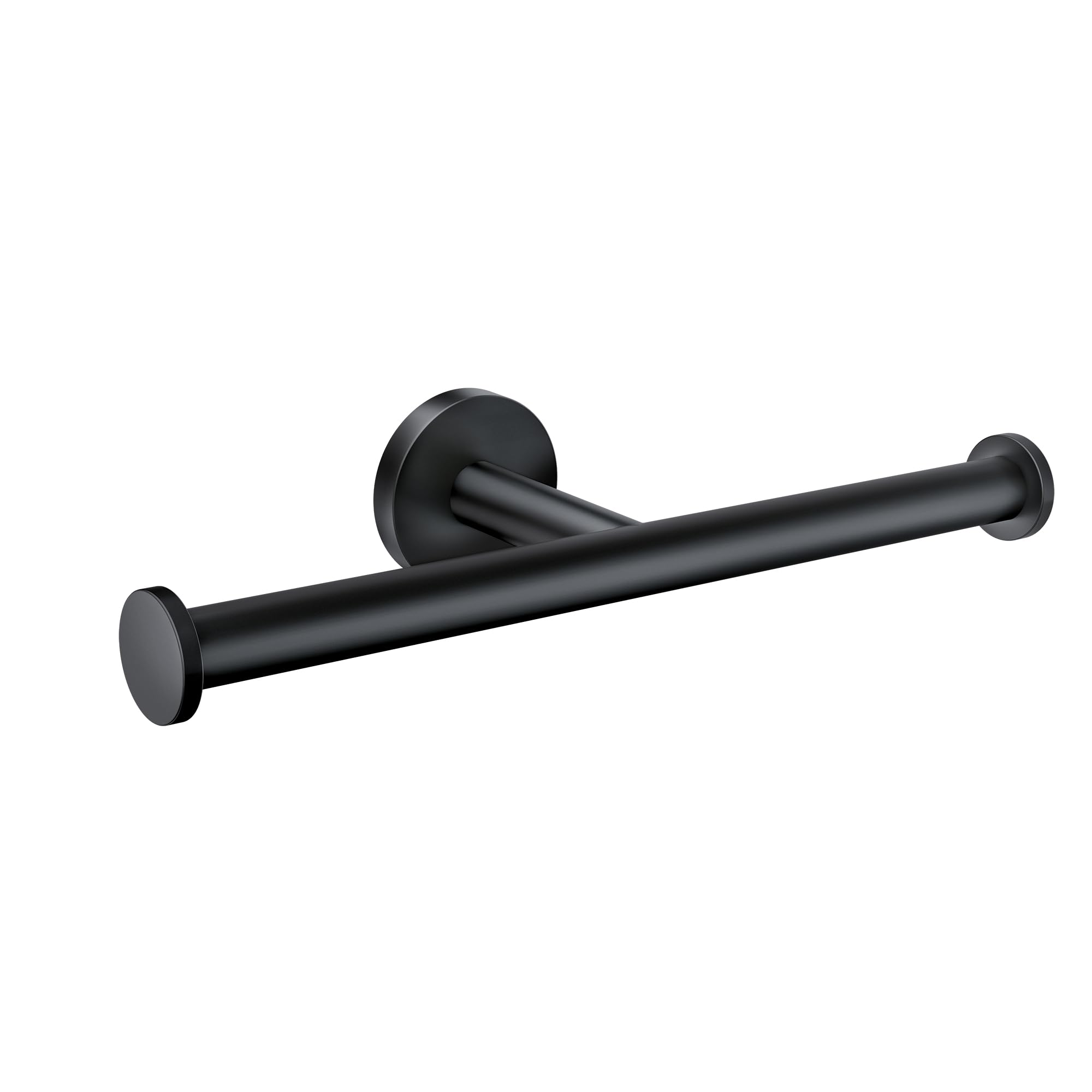 Moen Y5788BL Modern Double Toilet Paper Holder - Matte Black Bathroom Accessory for Contemporary Homes & Luxury Hotels