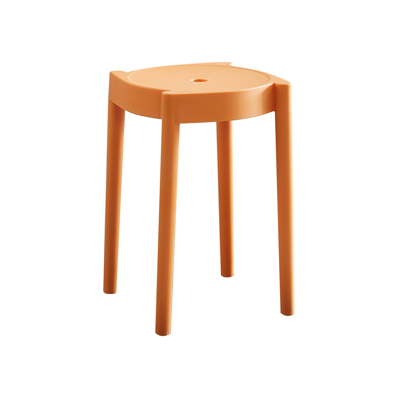 LTINN Thickened Plastic Stool - Stackable, Durable PP Material with Anti-Slip Mat & Bump-Proof Edge - Heavy Duty Support for Home, Living Room, Kitchen, Outdoor & Camping Use