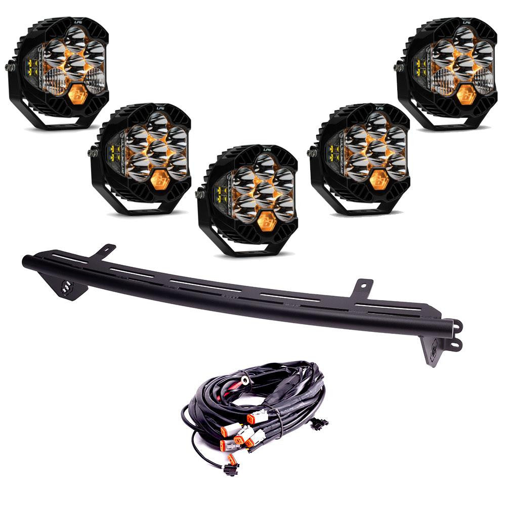 2023-2024 Ford F250 F350 Bull Bar with LED Light Kit - Heavy Duty Off-Road Grille Guard for Truck Protection & Adventure Driving