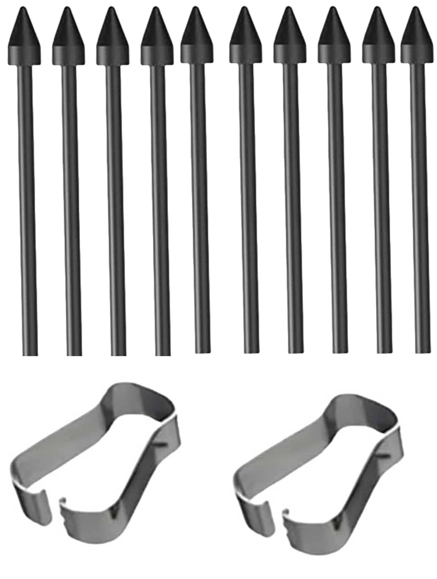 10 Pack + 2 Tools Replacement S Pen Tips for Samsung Galaxy S22/S23/S24/S25 Ultra - Durable Hard Nibs with Paper-Like Texture for Precise Drawing & Note Taking - Perfect for Artists, Designers & Students