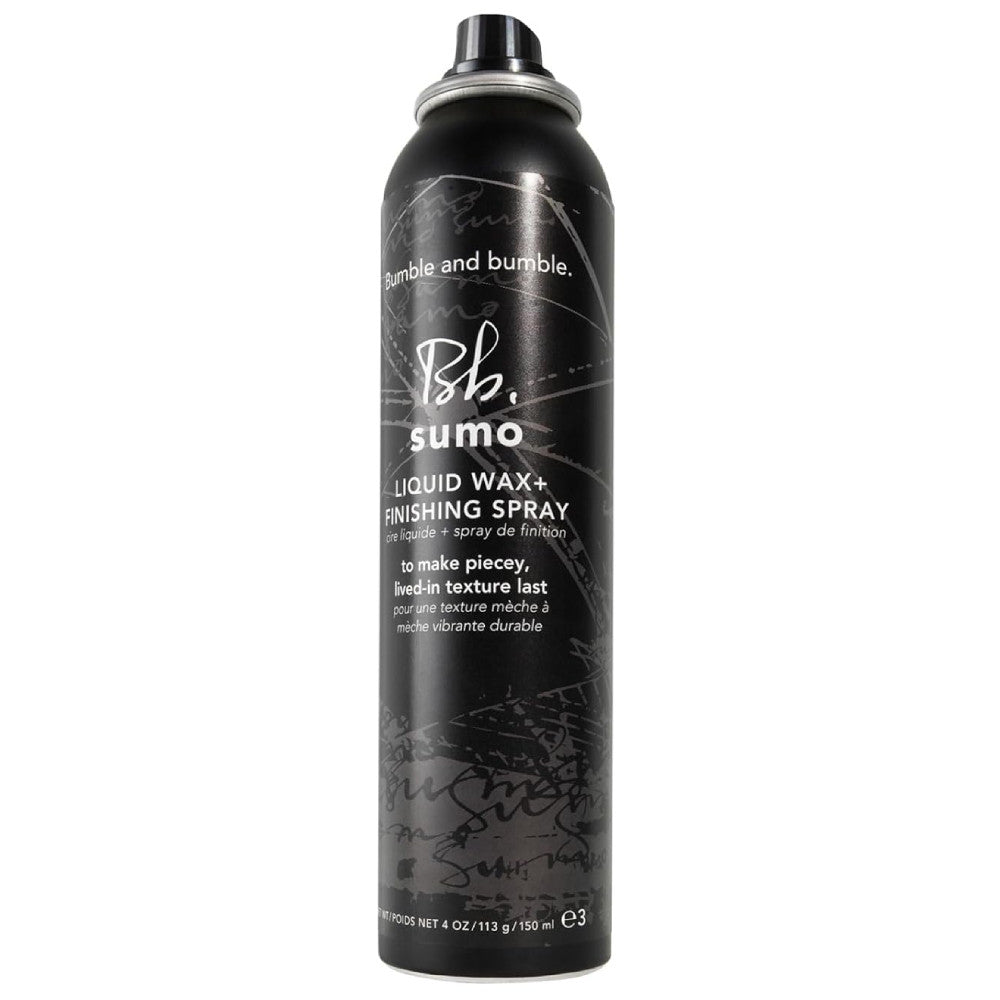 Bumble and Bumble Sumo Liquid Wax & Finishing Spray 4 oz - Strong Hold Styling Wax & Shine Spray for Men & Women - Perfect for Textured, Messy & Sleek Hairstyles