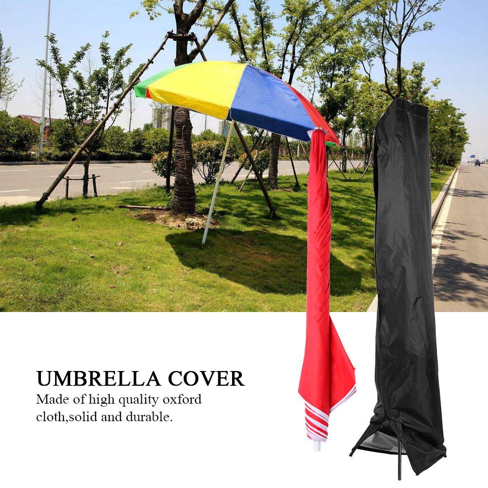 Premium 210D Waterproof Outdoor Umbrella Cover - Heavy-Duty Zippered Cantilever Patio Umbrella Cover for 9-11ft Offset Umbrellas, UV & Weather Resistant - Perfect for Backyard, Poolside, and Outdoor Dining Protection